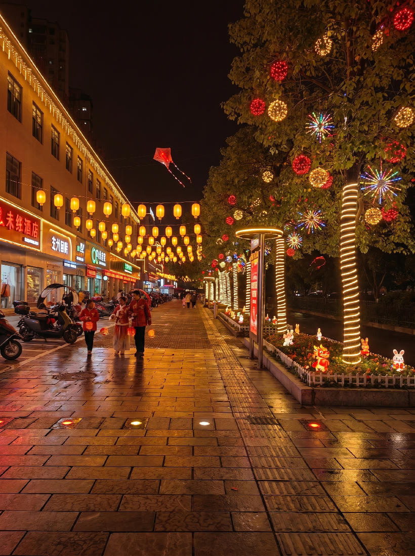 夜景亮化 效果表现AI