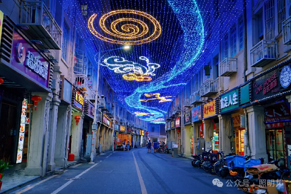 亮化效果图 公园夜景