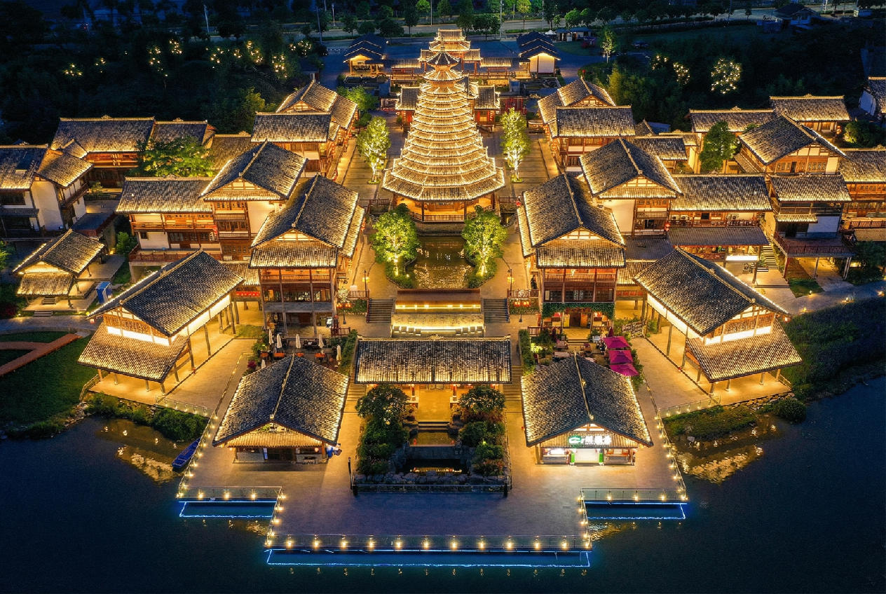 AI 灯光设计 桥梁夜景