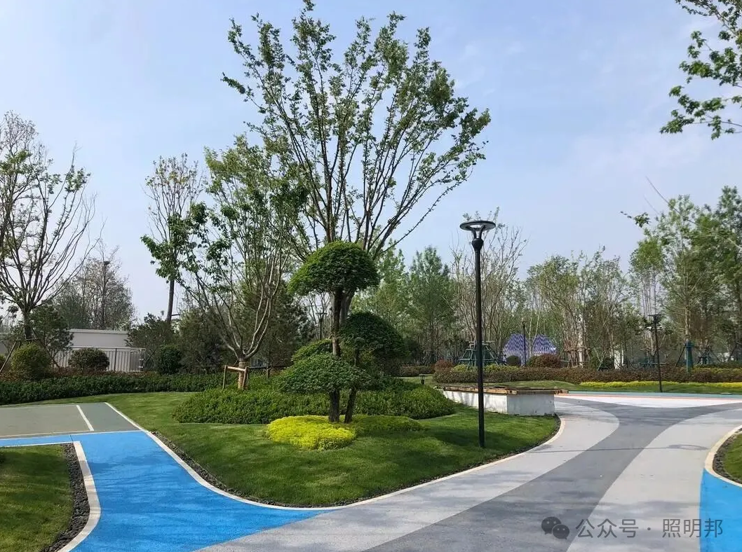 AI lighting render commercial complex night view